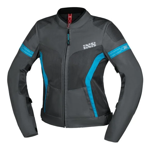 Blouson IXS TRIGONIS-AIR FEMME – Gris / Bleu Ref : IS1045
