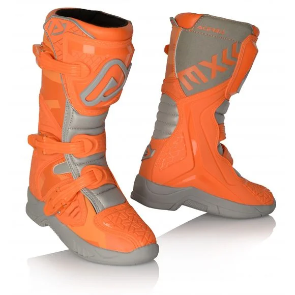 Bottes cross Acerbis X-TEAM KID ORANGE/GREY – Orange / Gris Ref : AE3144