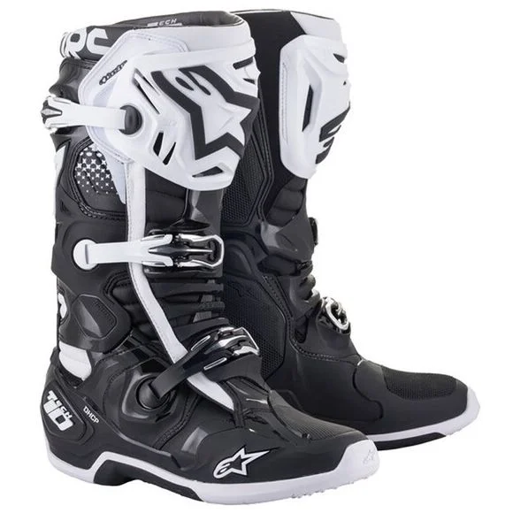 Bottes cross Alpinestars TECH 10 2025 – Noir / Blanc Ref : AP12232