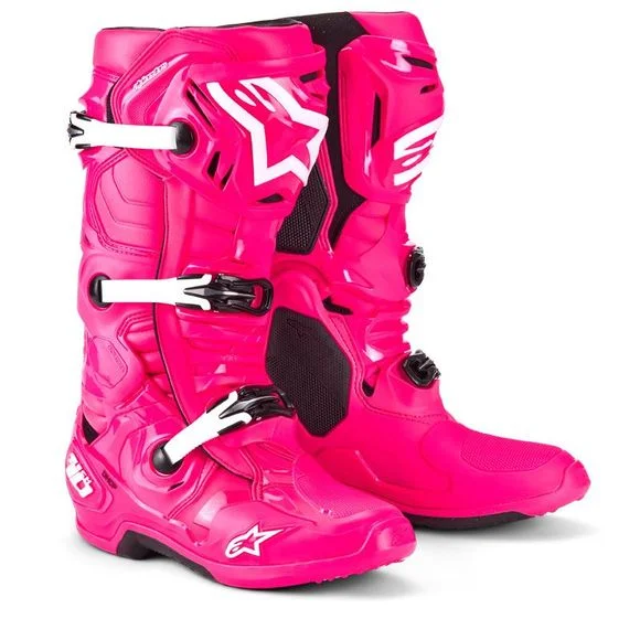 Bottes cross Alpinestars TECH 10 2025 – Rose / Blanc Ref : AP3531