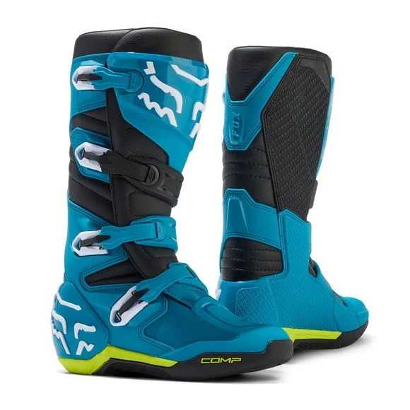 Bottes cross Fox COMP 2025 – Bleu / Jaune Ref : FX3729-C2936