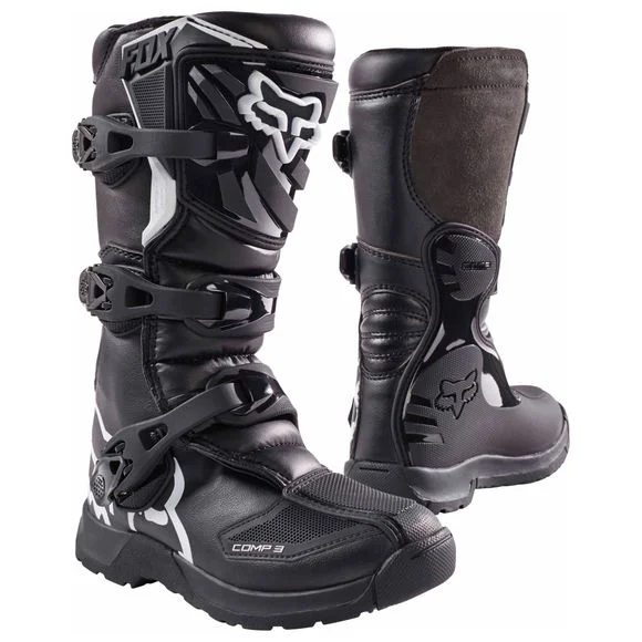 Bottes cross Fox COMP 3Y – BLACK – Noir Ref : FX1243