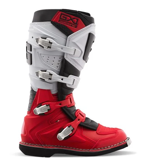 Bottes cross Gaerne GX1 RED/WHITE 2025 – Rouge / Blanc Ref : GA0219