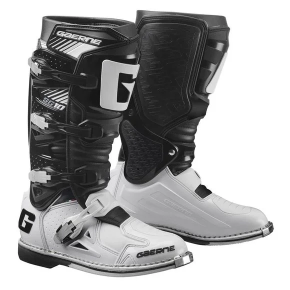 Bottes cross Gaerne SG10 BLACK/WHITE 2024 – Noir / Noir Ref : GA0127