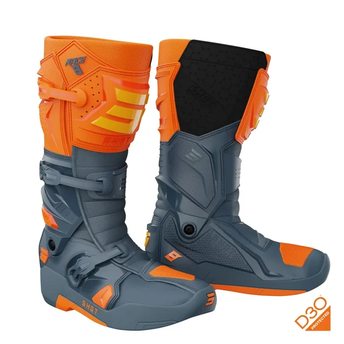 Bottes Cross SHOT RACE 8 Gris Orange
