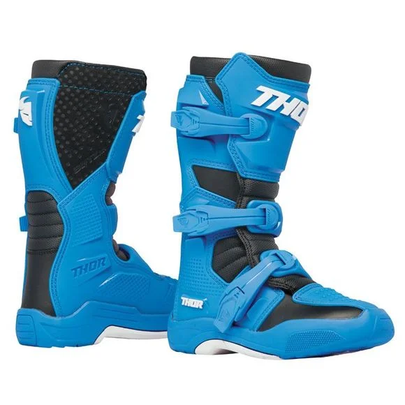 Bottes cross Thor BLITZ XR – ENFANT – Bleu / Noir Ref : TO3107