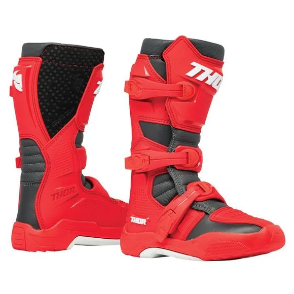 Bottes cross Thor BLITZ XR – ENFANT – Rouge / Noir Ref : TO3110