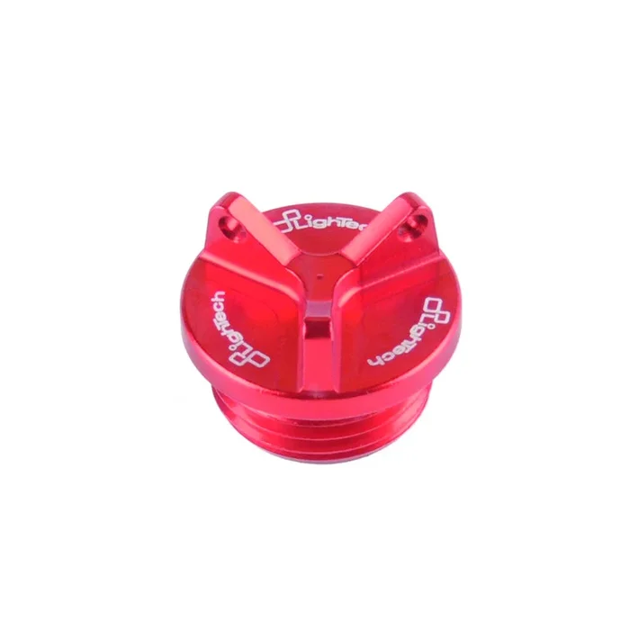Bouchon de carter d’huile LIGHTECH 3 trous rouge M20 x 1,5