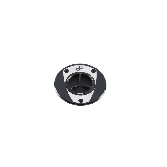 Bouchon de réservoir LIGHTECH aluminium à vis noir et blanc – BMW S1000R / RR