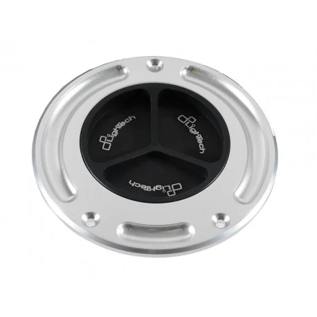 Bouchon de reservoir LIGHTECH noir/argent a vis Ducati DIAVEL