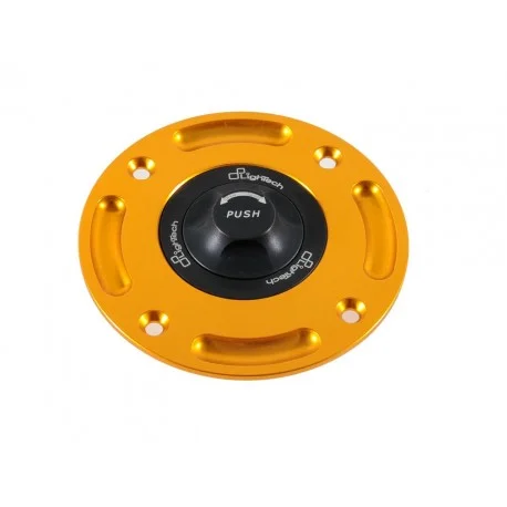 Bouchon de reservoir LIGHTECH noir/or 1/4 tour MV BRUTALE 800