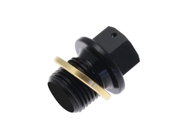 Bouchon de vidange Tecnium – aluminium noir M12x1,25×14 Ref : TE00489A / 1009721