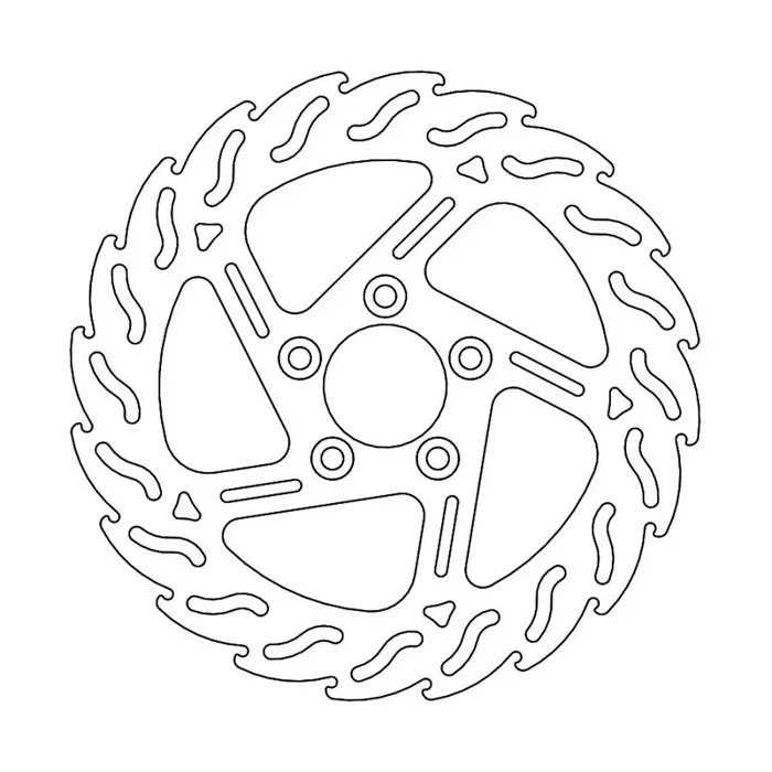 BRAKE DISC FIX FLAME FRONT L