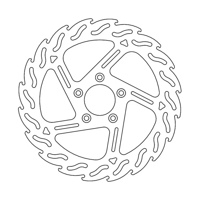 BRAKE DISC FIX FLAME FRONT L