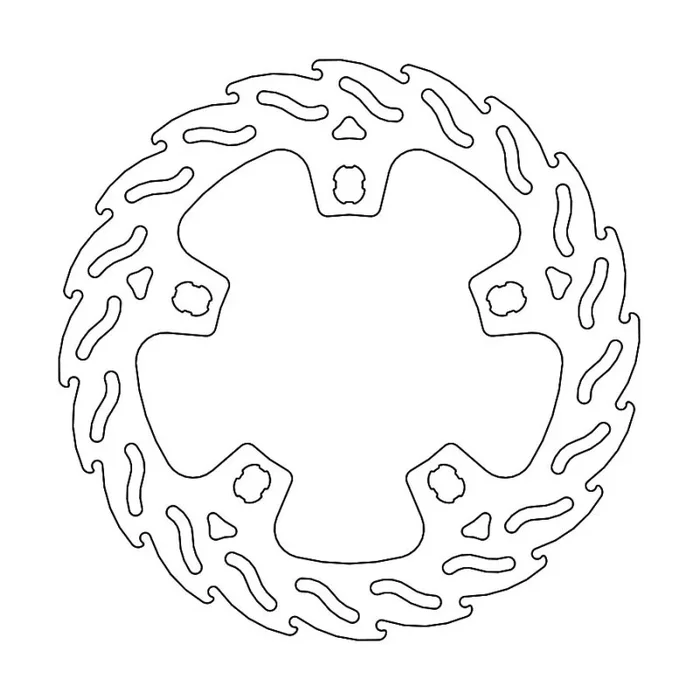 BRAKE DISC FIX FLAME FRONT R