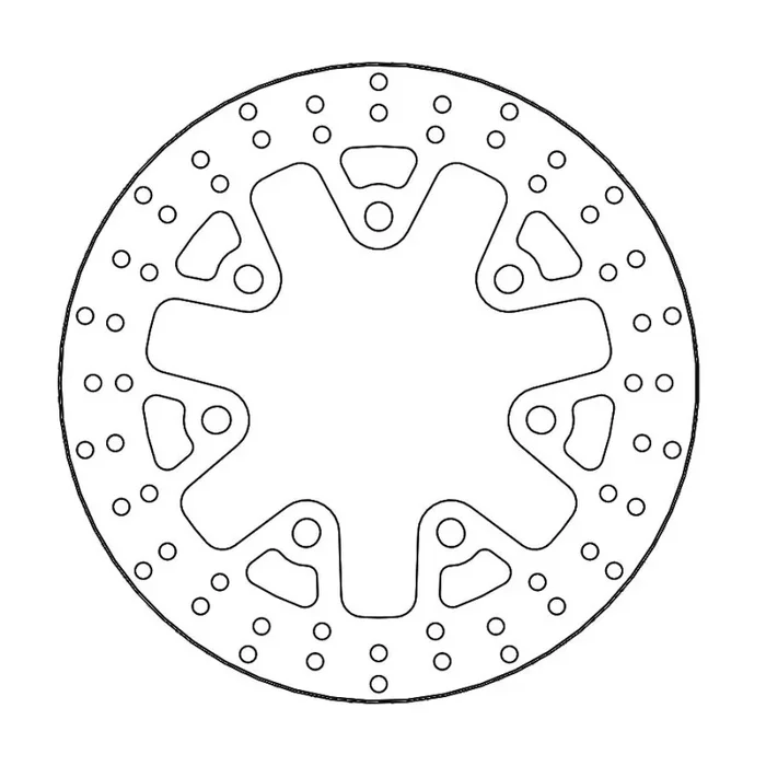 BRAKE DISC FIX ROUND FRONT