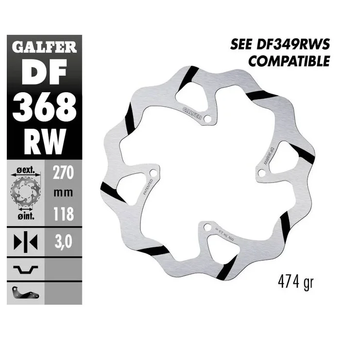 BRAKE DISC FIXED WAVE GR