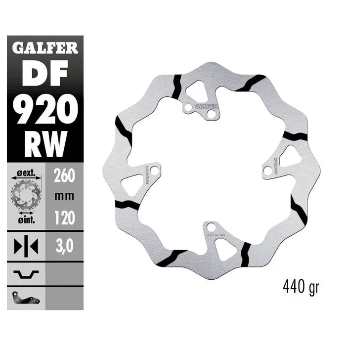 BRAKE DISC FIXED WAVE GR
