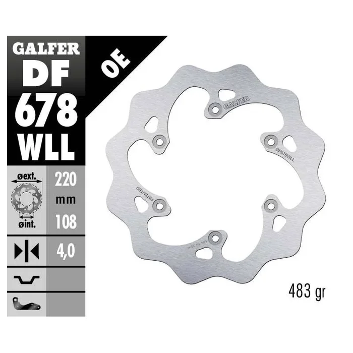 BRAKE DISC FIXED WAVE SO