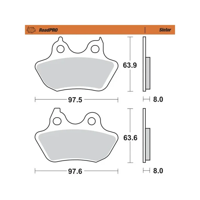 BRAKE PAD SINTER REAR