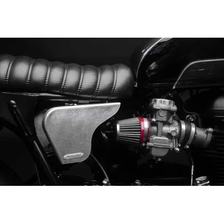 BULGE SILVER SIDE PANELS TRIUMPH BONNEVILLE/SCRAMBLER/THRUXTON