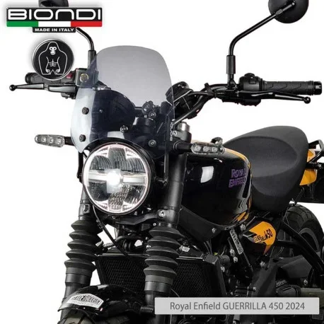 BULLE BIONDI SPORT TRANSPARANTE ROYAL ENFIELD GUERRILLA 450 2024+