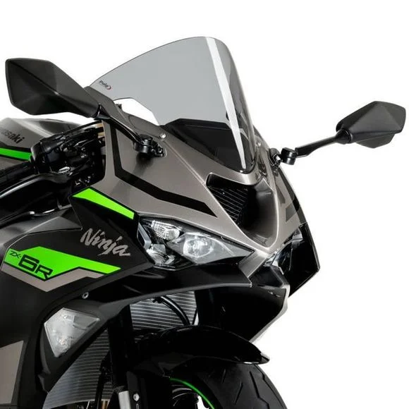 Bulle Puig R-RACER (+5.5 cm) – GrisKAWASAKI 636 NINJA ZX-6R – 2024 – 2025Ref : PUI0553