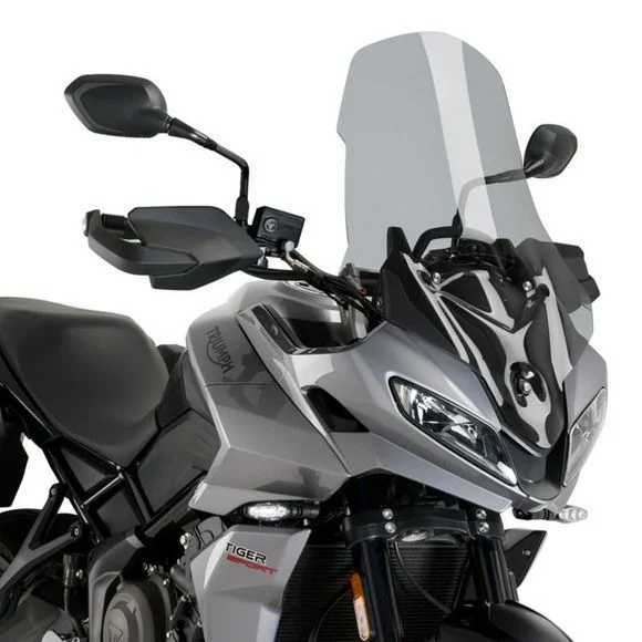 Bulle Puig TOURING (+11 cm) – GrisTRIUMPH 660 TIGER SPORT 660 – 2022 – 2025Ref : PUI0336