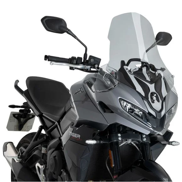 Bulle Puig TOURING (+ 9 cm) – GrisTRIUMPH 800 TIGER SPORT 800 – 2025Ref : PUI0903