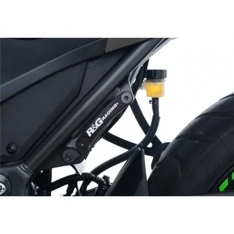 Cache orifice repose-pieds arriere gauche R&G RACING KAWASAKI Z300 NINJA SUZUKI GSXR 1000