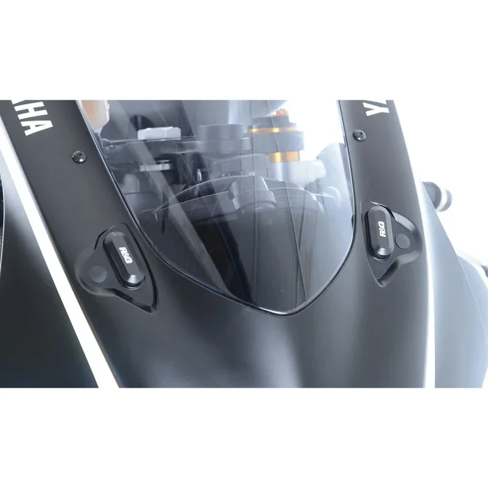 Cache-orifices rétroviseur R&G RACING – noir Yamaha YZF-R6