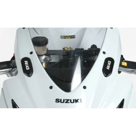 Caches orifice retroviseur R&G RACING noir SUZUKI GSXR 600 GSXR 750 2006-2010