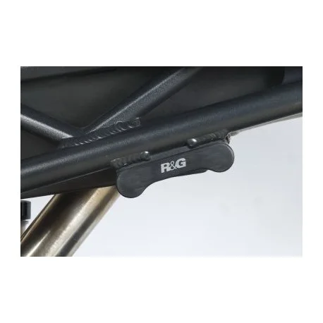 Caches orifices repose-pieds arriere R&G RACING noir Triumph Daytona 675 2006-2012