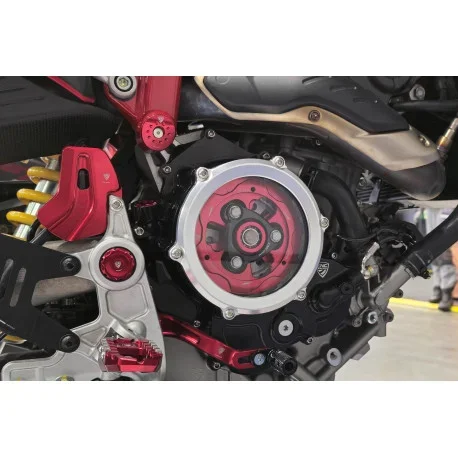 CARTER EMBRAYAGE TRANSPARENT CNC RACING DUCATI HYPERMOTARD 698