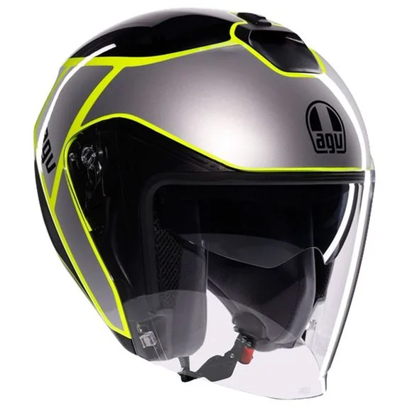 Casque AGV IRIDES – DAVAO – Noir / Jaune Ref : AG1066