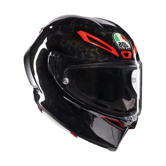 Casque AGV PISTA GP RR – ITALIA CARBONIO FORGIATO – Noir / Rouge Ref : AG0993
