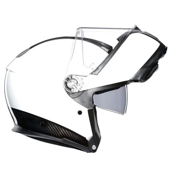 Casque AGV SPORTMODULAR – CARBON WHITE – Carbone / Blanc Ref : AG0604