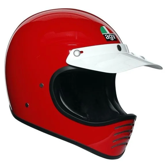 Casque AGV X101 – SOLID – Noir / Rouge Ref : AG0936