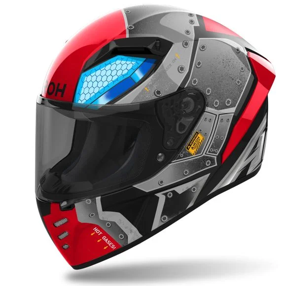 Casque Airoh CONNOR – BOT – Rouge / Gris Ref : AR1326