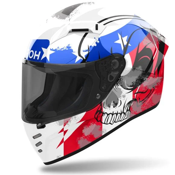 Casque Airoh CONNOR – NATION – Bleu / Blanc Ref : AR1332