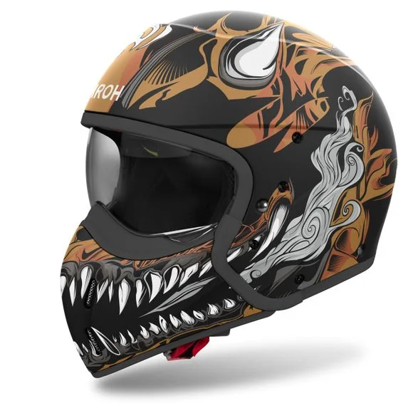Casque Airoh J110 – ONI – Noir / Marron Ref : AR1414