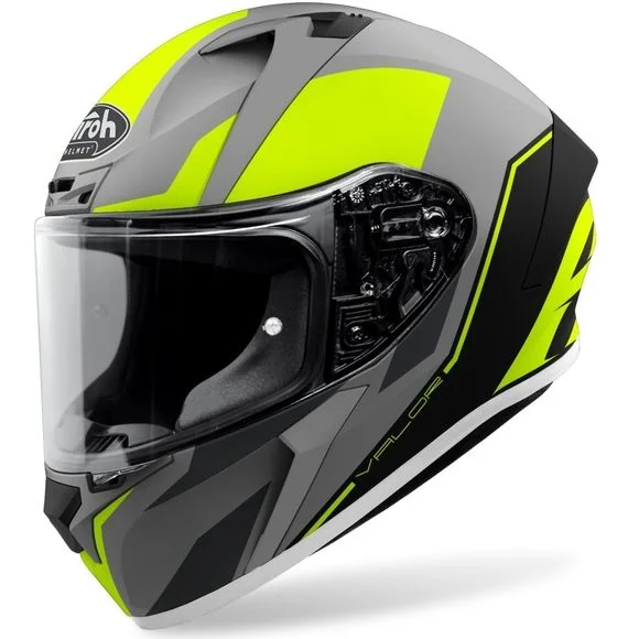 Casque Airoh VALOR – WINGS MATT – Jaune / Noir Ref : AR1139