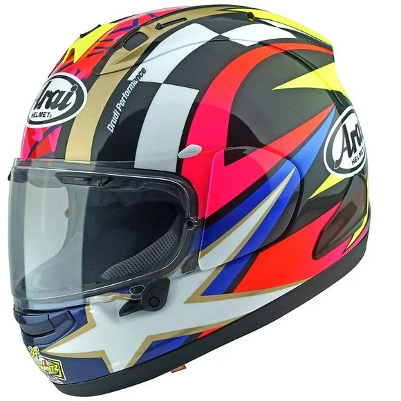Casque Arai RX-7V EVO – SCHWANTZ 30 – Blanc Ref : AI0565