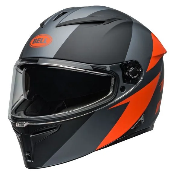 Casque Bell LITHIUM – SHEAR – Gris / Orange Ref : EL0702