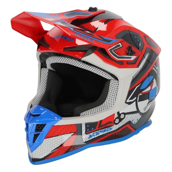 Casque cross Acerbis LINEAR 22.06 2024 – Rouge / Bleu Ref : AE5312
