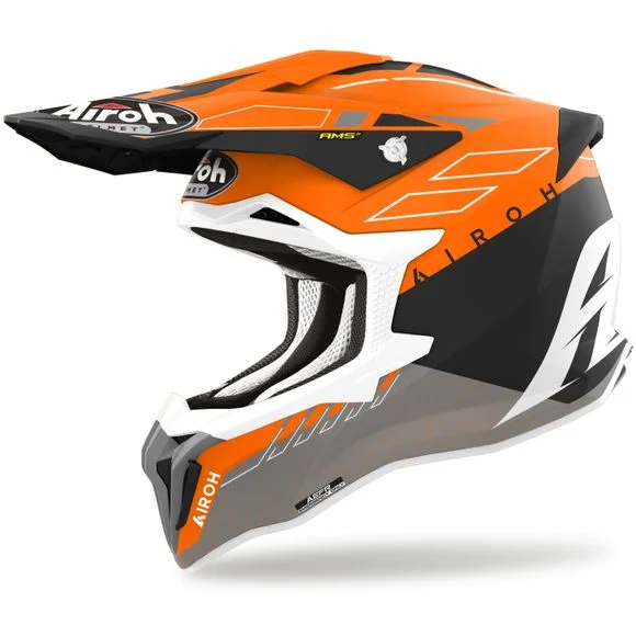 Casque cross Airoh STRYKER – SKIN 2025 – Orange Ref : AR1234