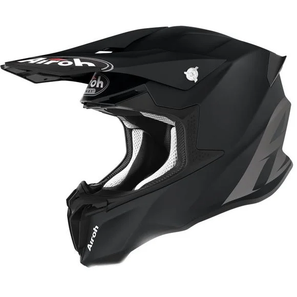 Casque cross Airoh TWIST 2.0 – COLOR – BLACK MATT 2023 – Noir / Blanc Ref : AR1018