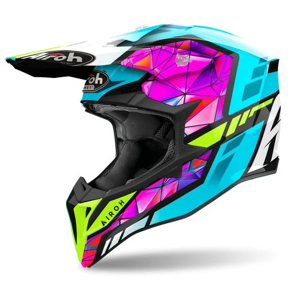 Casque cross Airoh WRAAAP – DIAMOND 2024 – Multicolore Ref : AR1389