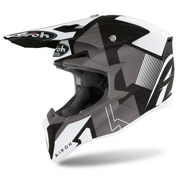 Casque cross Airoh WRAAP – RAZE – BLACK MATT 2023 – Noir Ref : AR1177
