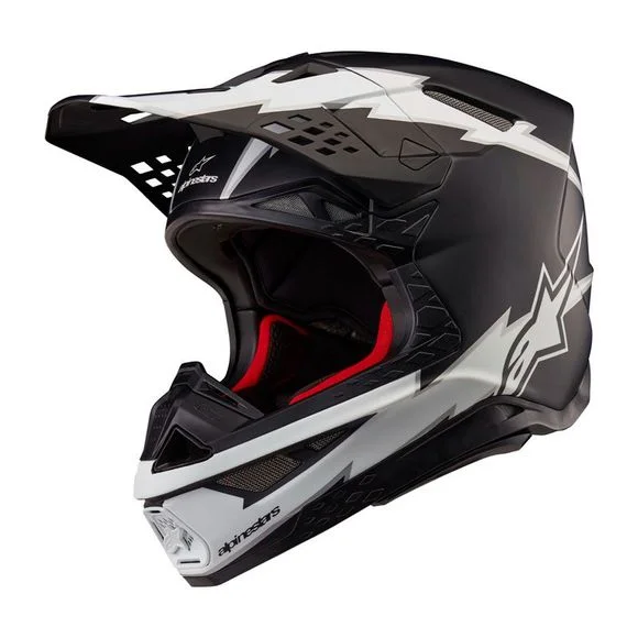 Casque cross Alpinestars SUPERTECH S-M10 – AMPRESS 2025 – Noir / Blanc Ref : AP3232